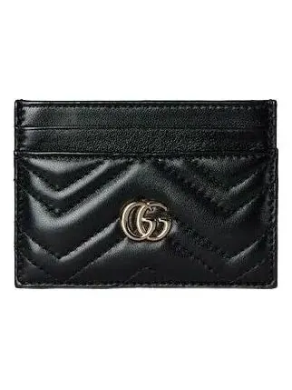 (WMNS) Кошелек-держатель для карт Gucci 26 GG Marmont — изображение 1 из 4, черный