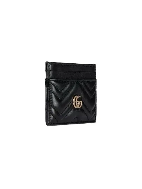(WMNS) Кошелек-держатель для карт Gucci 26 GG Marmont — изображение 3 из 4, черный