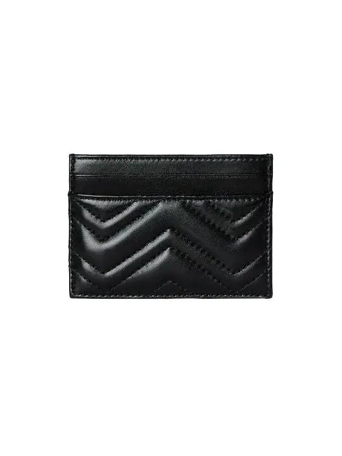(WMNS) Кошелек-держатель для карт Gucci 26 GG Marmont — изображение 4 из 4, черный