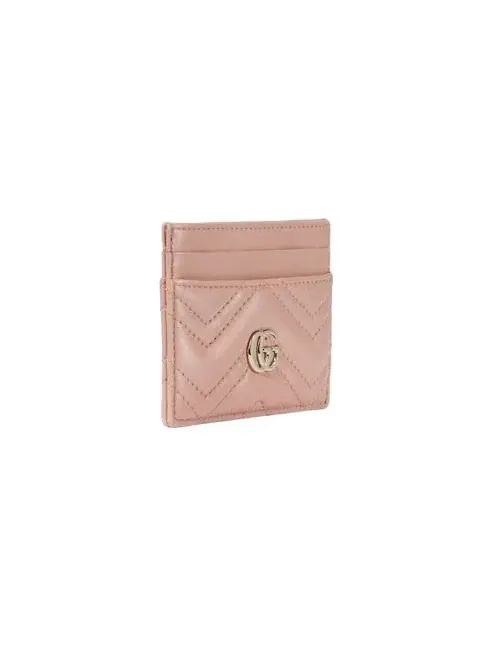 (WMNS) Кошелек-держатель для карт Gucci 26 GG Marmont — изображение 3 из 4, розовый