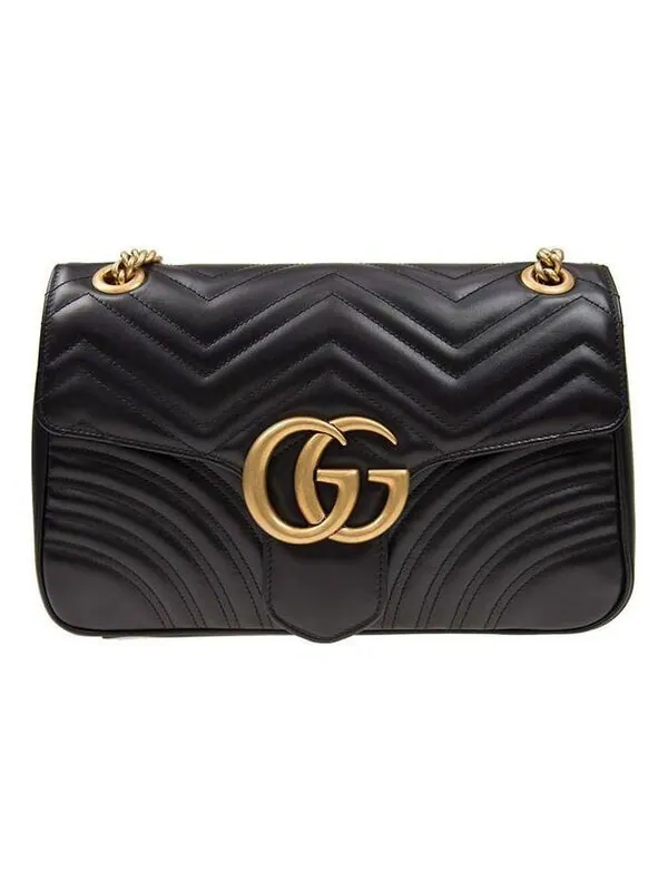 Сумка женская кросс-боди Gucci Marmont Medium Matelass? Shoulder Bag — изображение 1 из 4, черный
