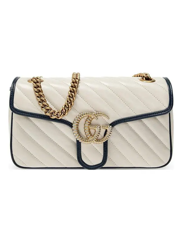 Сумка женская малая кросс-боди Gucci Marmont Pack — изображение 1 из 4, белый