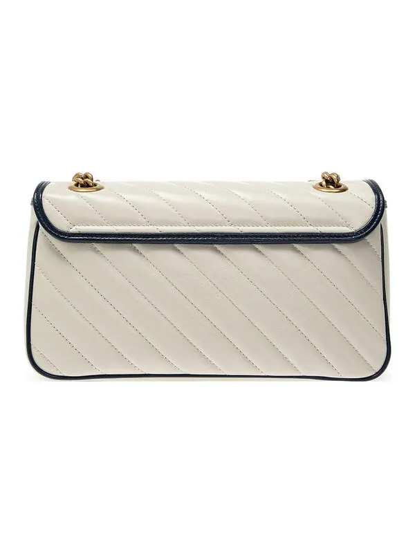 Сумка женская малая кросс-боди Gucci Marmont Pack — изображение 3 из 4, белый