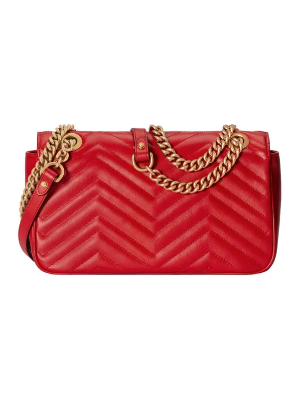 Сумка женская кросс-боди Gucci GG Marmont Matelasse — изображение 3 из 4, красный