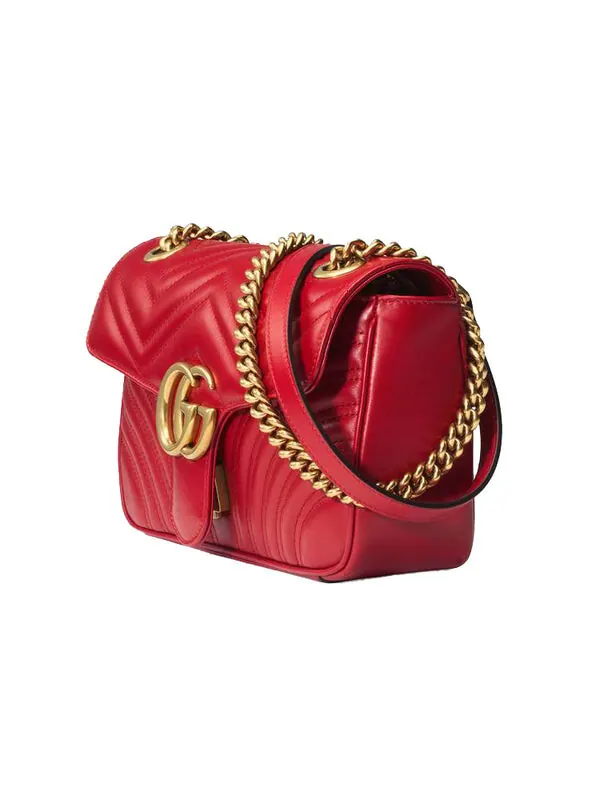 Сумка женская кросс-боди Gucci GG Marmont Matelasse — изображение 4 из 4, красный