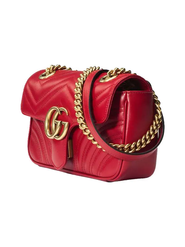 Сумка женская кросс-боди Gucci GG Marmont — изображение 2 из 4, красный