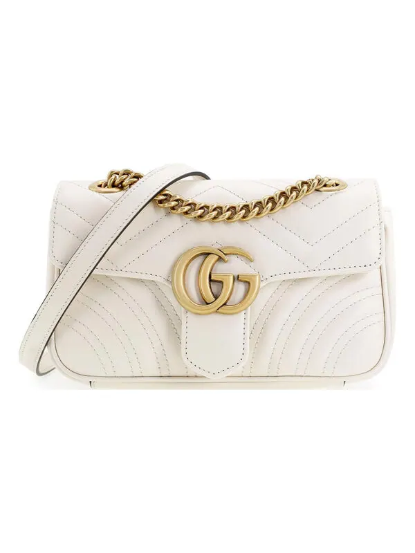 Сумка женская кросс-боди Gucci GG Marmont — изображение 1 из 4, белый