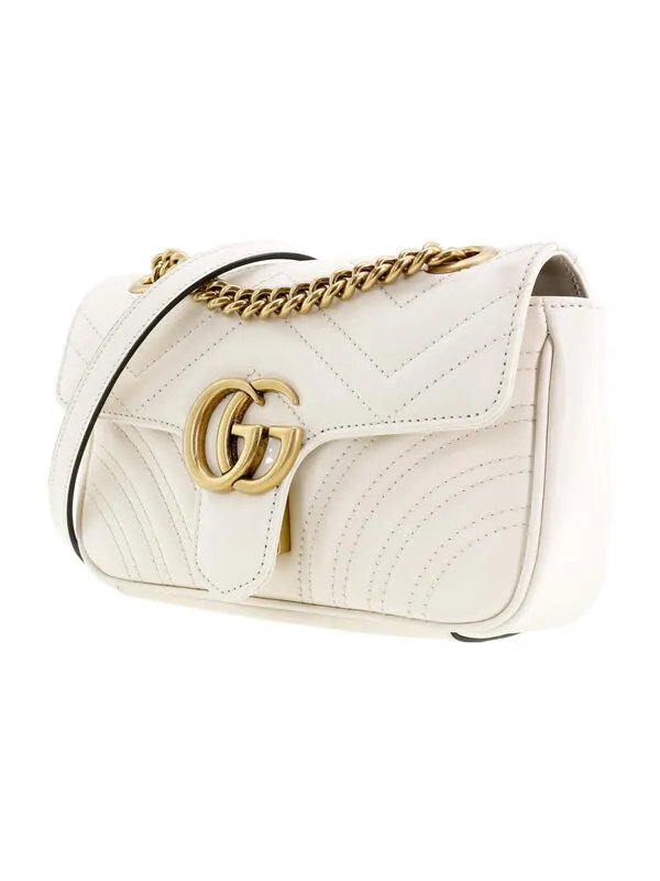 Сумка женская кросс-боди Gucci GG Marmont — изображение 2 из 4, белый