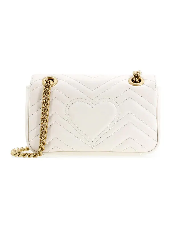 Сумка женская кросс-боди Gucci GG Marmont — изображение 3 из 4, белый
