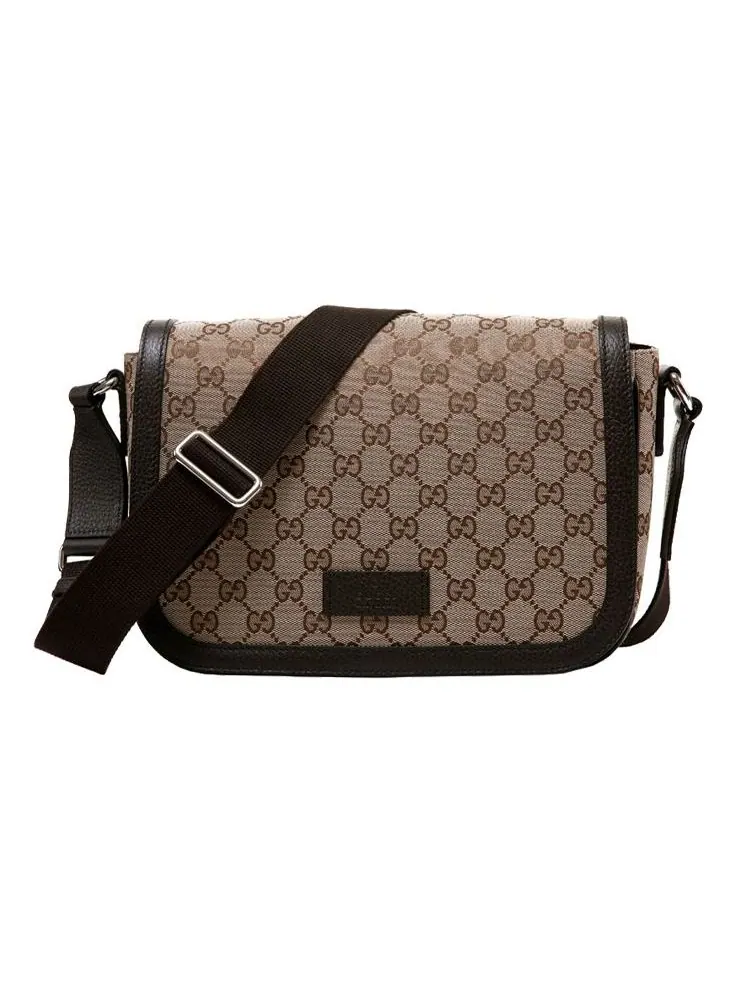 Сумка Gucci Canvas Prints Single Shoulder Bag Brown — 1