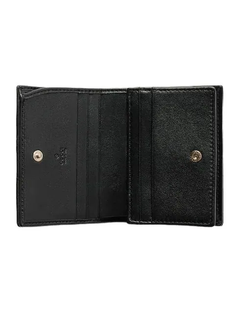 (WMNS) Кошелек Gucci 26 GG Marmont Short Wallet 'Black' — изображение 2 из 6, черный