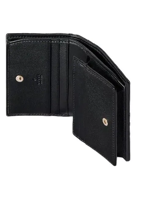 (WMNS) Кошелек Gucci 26 GG Marmont Short Wallet 'Black' — изображение 4 из 6, черный