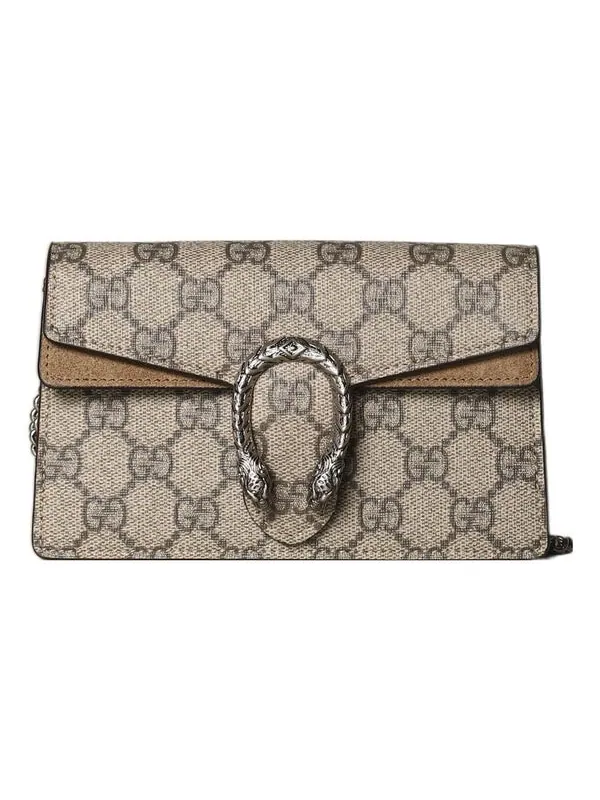Сумка женская кросс-боди канвас gg supreme, кожа Gucci Dionysus GG Supreme — изображение 1 из 4, бежевый
