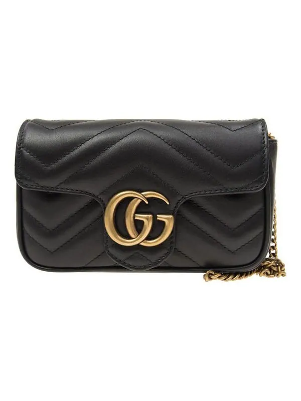 Сумка Gucci GG Marmont Matelass? — изображение 1 из 4, черный/золотистый