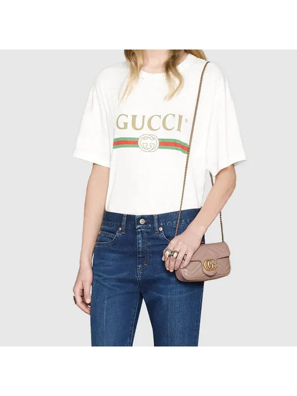 Сумка женская кросс-боди Gucci — изображение 4 из 4, бежевый
