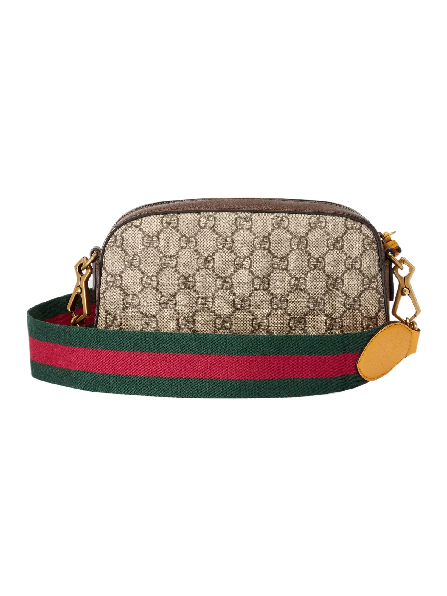 Сумка Gucci Neo Vintage Metallic Tiger Head Logo Stripe Messenger Bag 'Brown Yellow' — 4