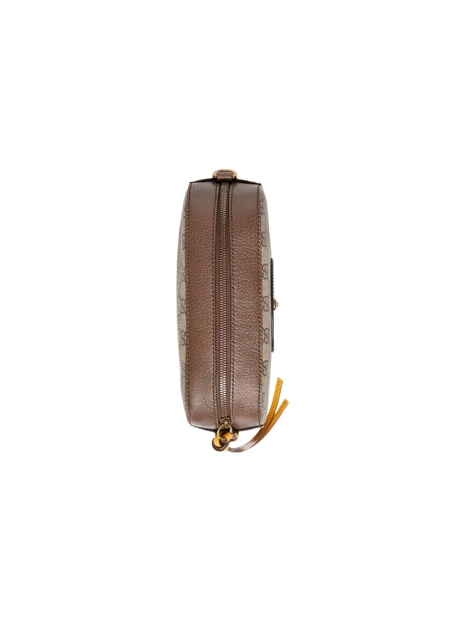 Сумка Gucci Neo Vintage Metallic Tiger Head Logo Stripe Messenger Bag 'Brown Yellow' — 6