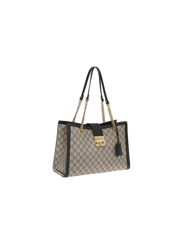 Сумка женская тоут Gucci GG Padlock — изображение 2 из 4, бежевый