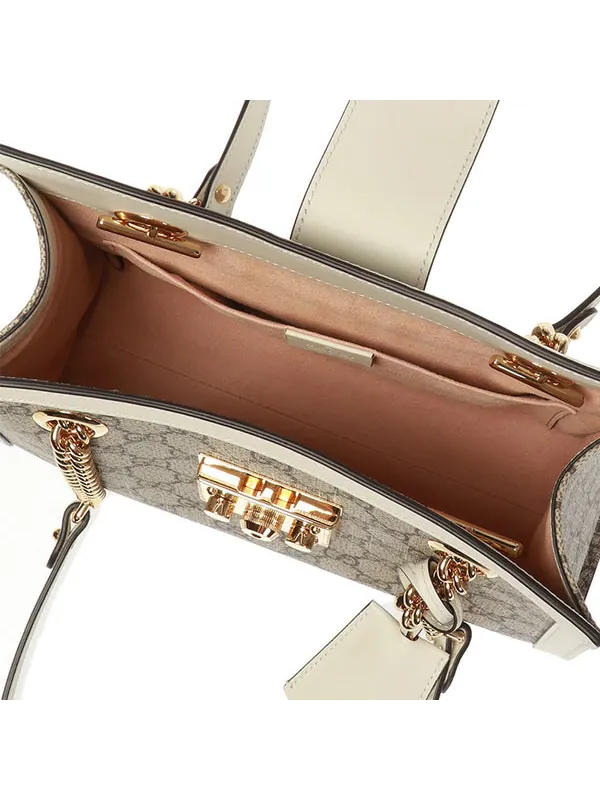Сумка женская тоут Gucci Padlock — изображение 4 из 4, кремовый