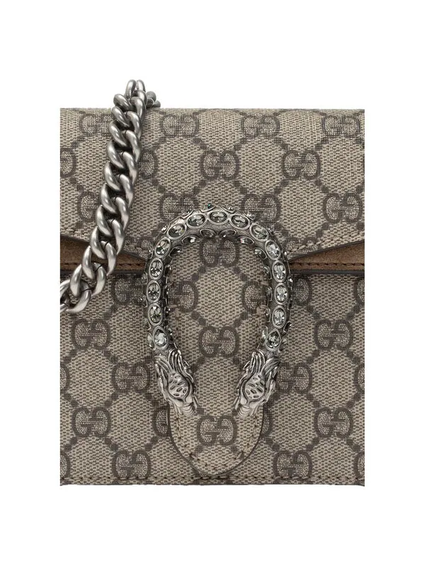Сумка женская малая кросс-боди Gucci Dionysus — изображение 4 из 4, коричневый