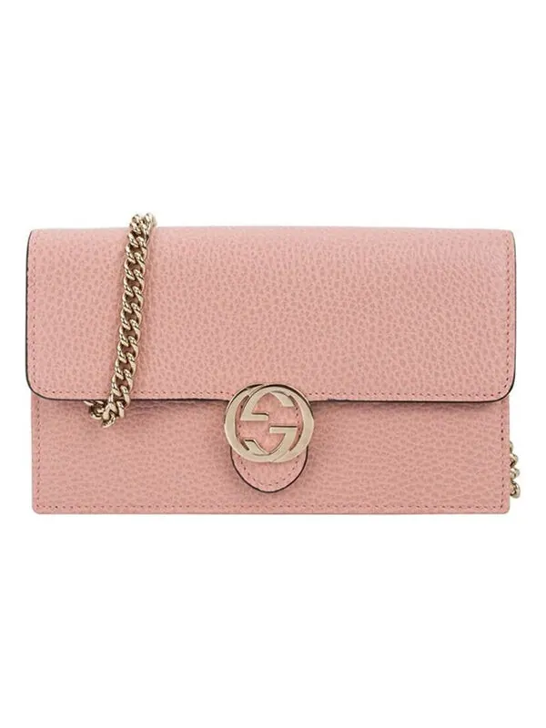 Сумка женская кросс-боди Gucci Double G — изображение 1 из 4, розовый