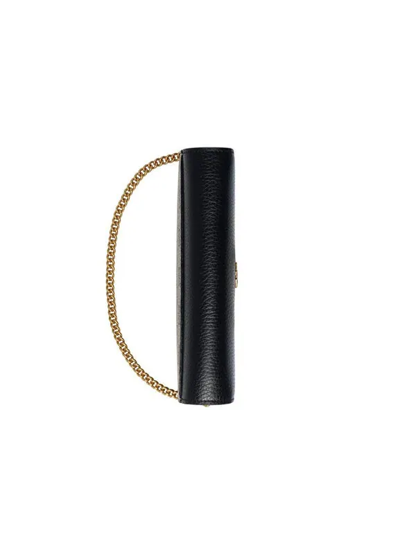 Сумка женская кросс-боди Gucci GG Marmont Chain Wallet — изображение 4 из 4, бежевый