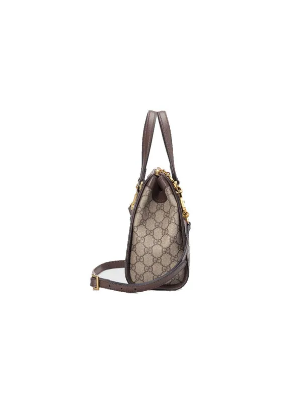 Сумка малая тоут Gucci Ophidia GG — изображение 4 из 4, бежевый/коричневый