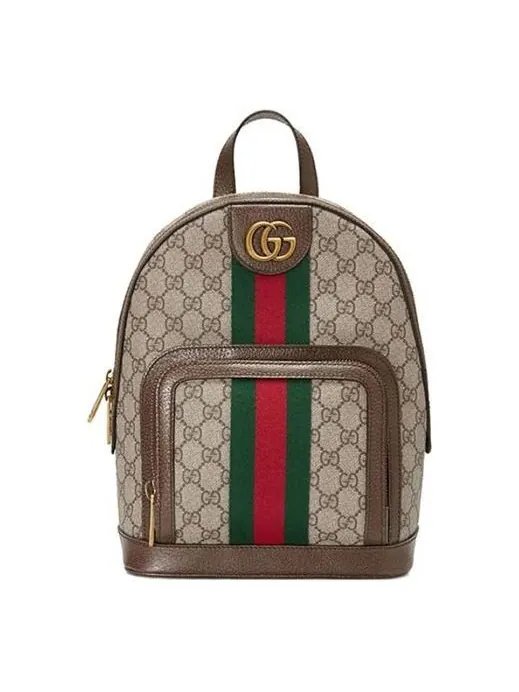 Сумка ophidia gg supreme monogram small backpack 'beige' Gucci — 1