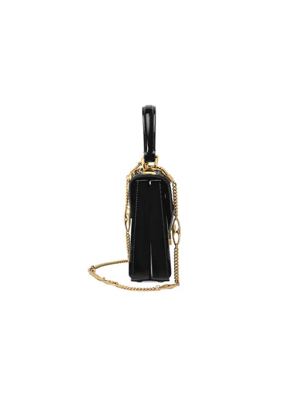 Сумка натуральная кожа Gucci Sylvie 1969 — изображение 3 из 4, черный