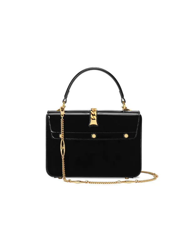 Сумка натуральная кожа Gucci Sylvie 1969 — изображение 4 из 4, черный