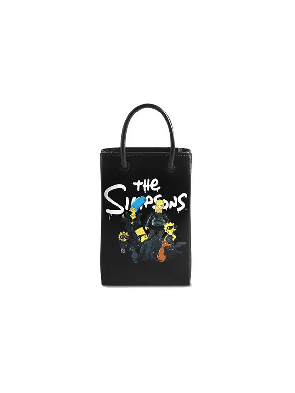 Сумка x the simpsons mini shopping bag 'black' Balenciaga — 2