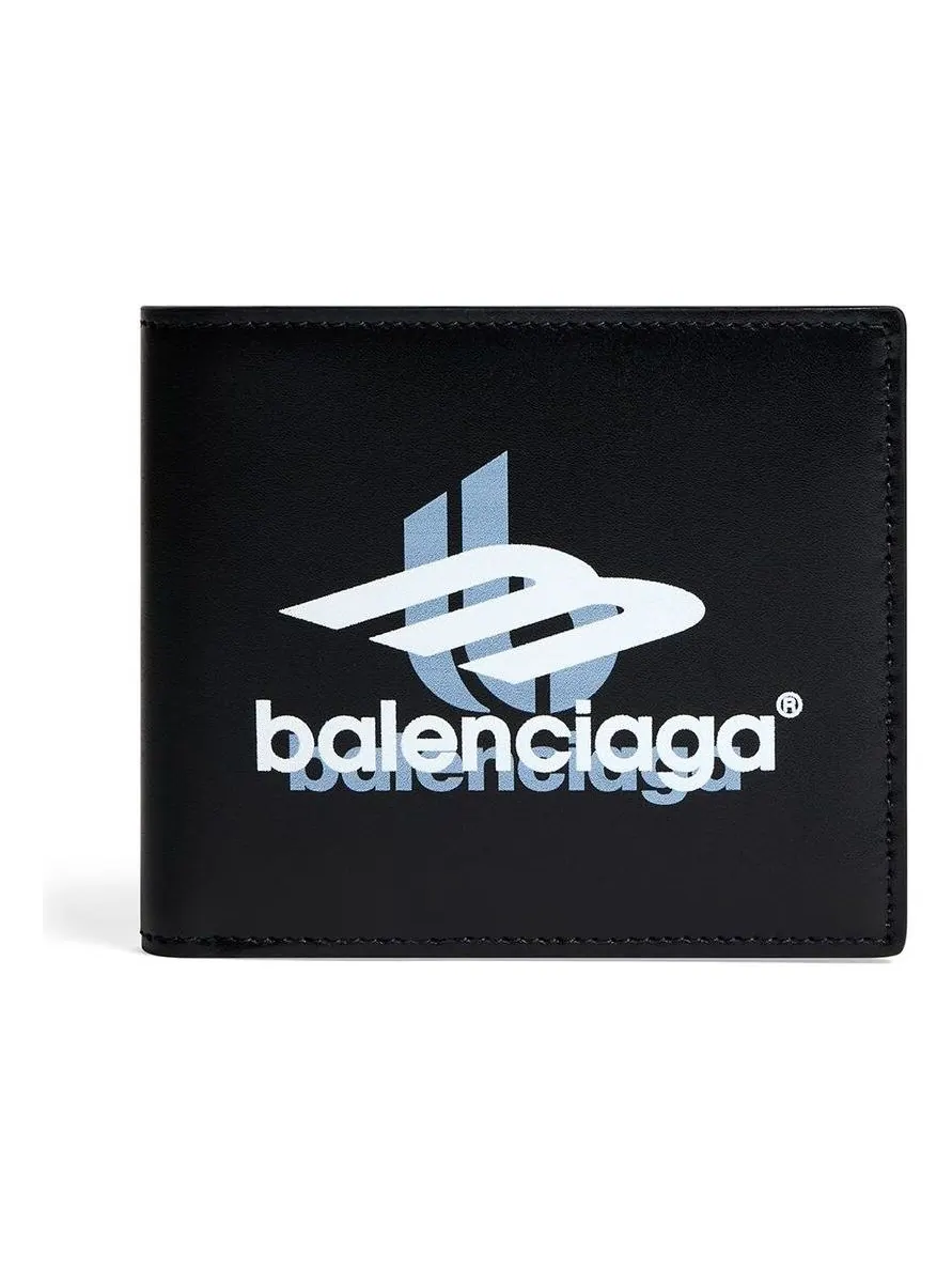 Складной кошелек Balenciaga Cash Square Folded Wallet Box 'Black White' — изображение 1 из 2, черный/белый
