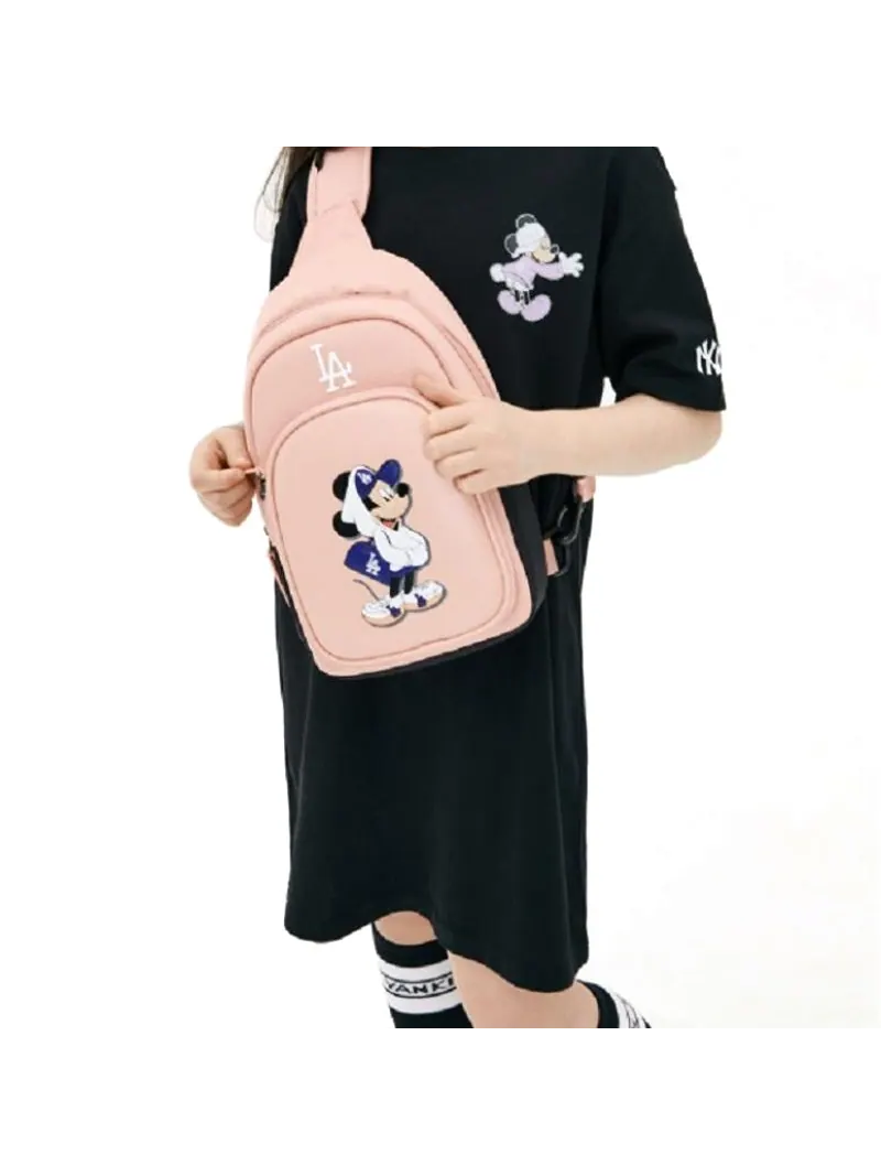 Сумка MLB USA Large x DISNEY Mickey Shoulder Bag Pink — 6