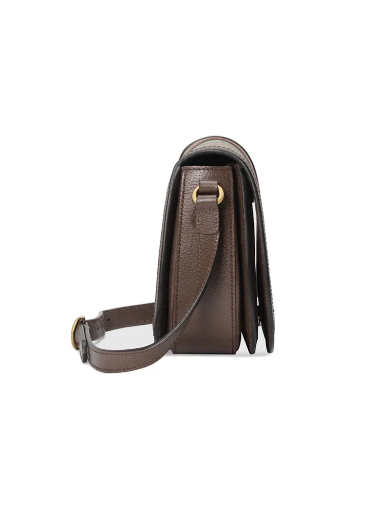 Сумка через плечо Gucci Ophidia GG Canvas — изображение 4 из 10, бежевый