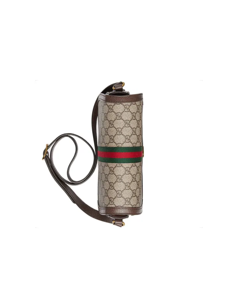 Сумка через плечо Gucci Ophidia GG Canvas — изображение 5 из 10, бежевый
