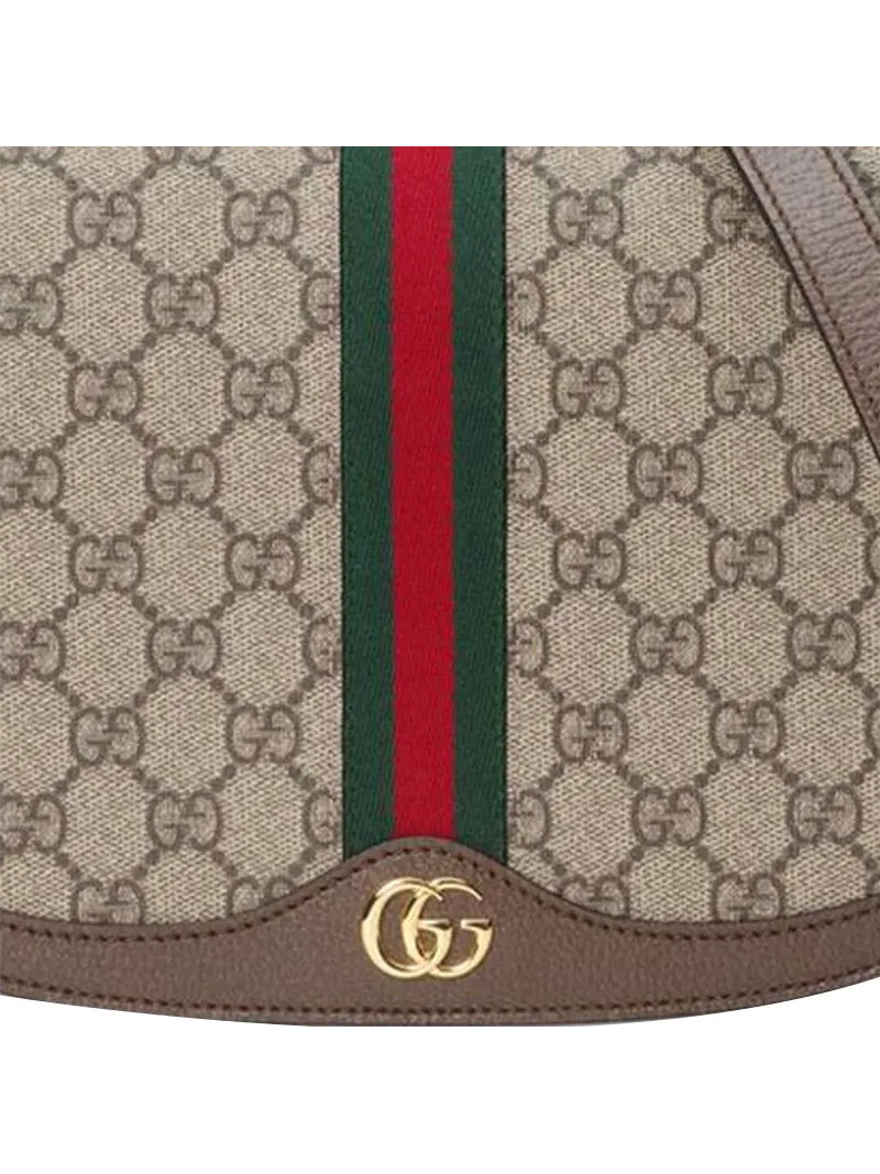 Сумка через плечо Gucci Ophidia GG Canvas — изображение 6 из 10, бежевый