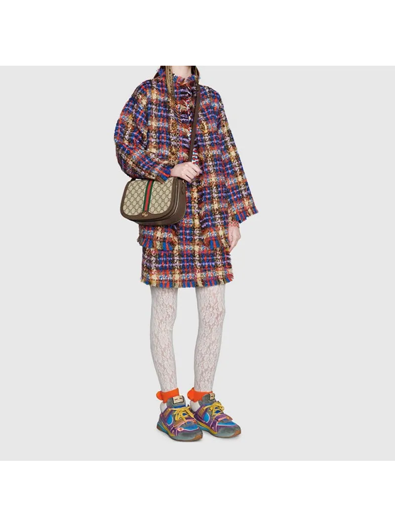 Сумка через плечо Gucci Ophidia GG Canvas — изображение 7 из 10, бежевый