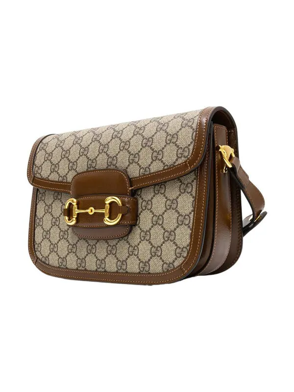 Сумка женская малая кросс-боди Gucci 1955 Horsebit — изображение 2 из 4, кремовый