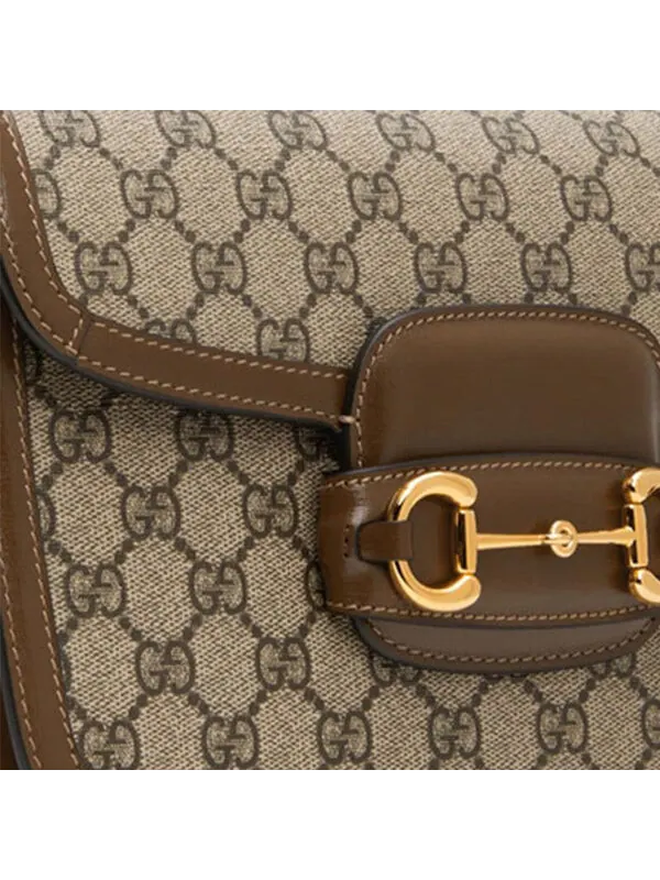 Сумка женская малая кросс-боди Gucci 1955 Horsebit — изображение 4 из 4, кремовый