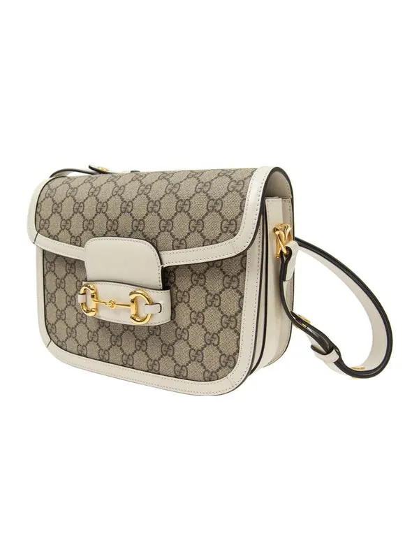 Сумка женская кросс-боди Gucci 1955 Horsebit — изображение 2 из 4, белый