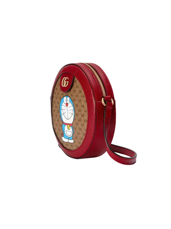 Сумка женская кросс-боди Gucci Doraemon — изображение 2 из 4, бежевый/коричневый