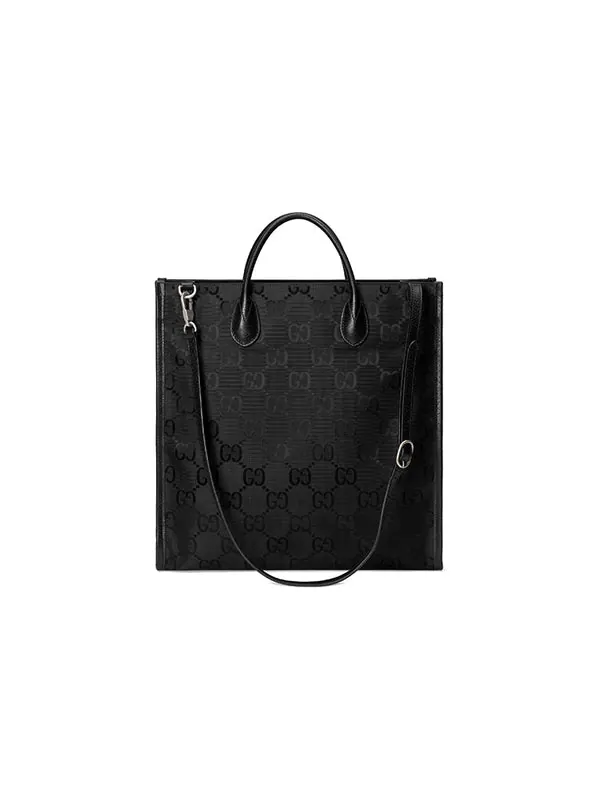 Сумка off the grid otg environmental friendly series logo leather logo nylon large capacity handbag black Gucci — 2