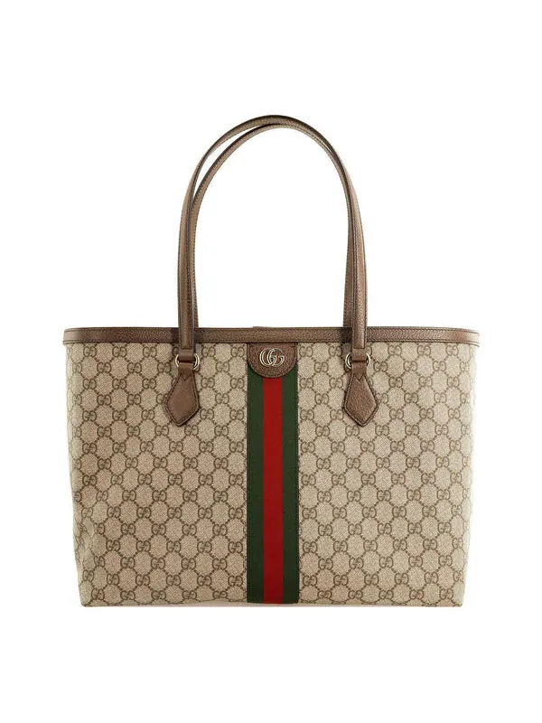Сумка женская средняя тоут Gucci Ophidia GG — изображение 1 из 4, коричневый