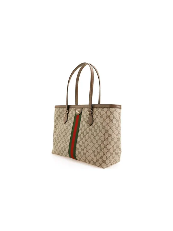 Сумка женская средняя тоут Gucci Ophidia GG — изображение 2 из 4, коричневый