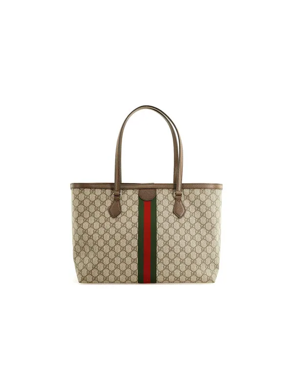 Сумка женская средняя тоут Gucci Ophidia GG — изображение 3 из 4, коричневый