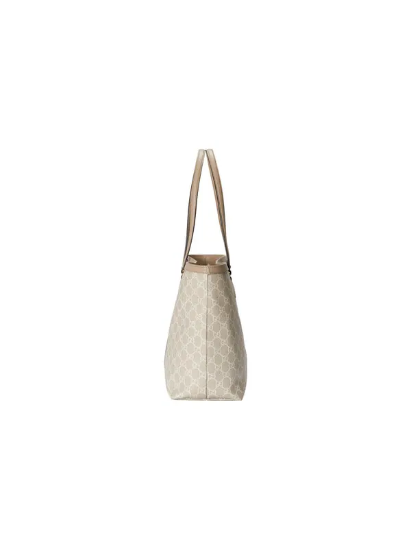 Сумка женская средняя шоппер Gucci Ophidia GG Tote — изображение 4 из 4, бежевый/белый
