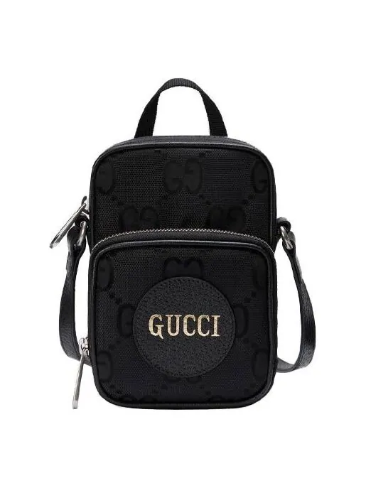 Сумка off the grid otg environmental friendly series logo leather logo nylon handbag mini / black Gucci — 1
