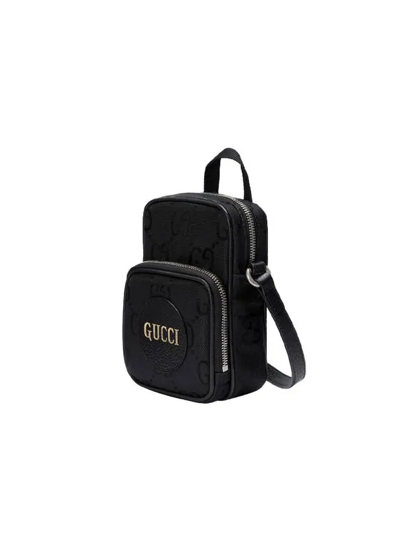 Сумка off the grid otg environmental friendly series logo leather logo nylon handbag mini / black Gucci — 2