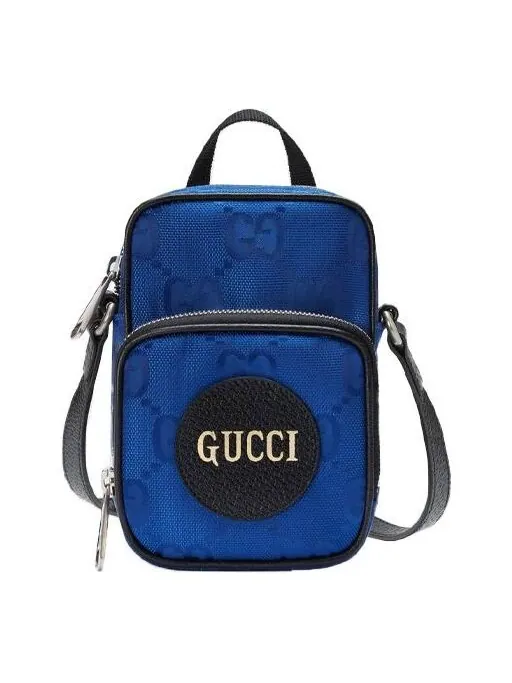 Сумка off the grid otg environmental friendly series logo leather logo nylon handbag mini blue black Gucci — 1