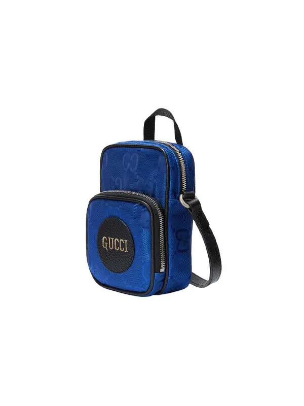 Сумка off the grid otg environmental friendly series logo leather logo nylon handbag mini blue black Gucci — 2